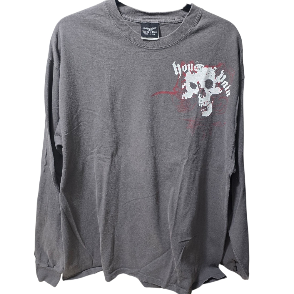 Vintage Mens  House Of Pain Long Sleeve Skull T Shirt SZ XL